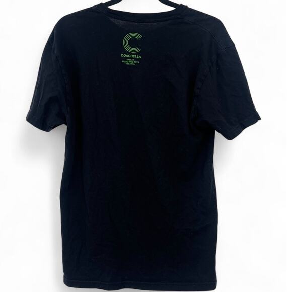 COACHELLA 2014 M T Shirt Concert Tee Music Festival Black Short Sleeve Graphic - Picture 6 of 6
